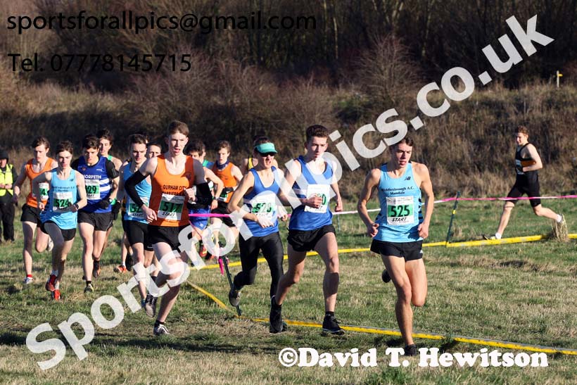 Mens under-20s North Eastern Cross Country, 2018 Northern Cross Country Champs., Wrekenton, Gateshead. Photo:  David T. Hewitson/Sports for All Pics